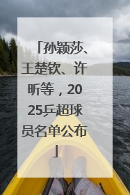 孙颖莎、王楚钦、许昕等，2025乒超球员名单公布
