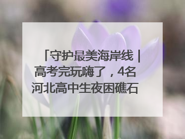 守护最美海岸线｜高考完玩嗨了，4名河北高中生夜困礁石！青岛救援队火速出动救上岸