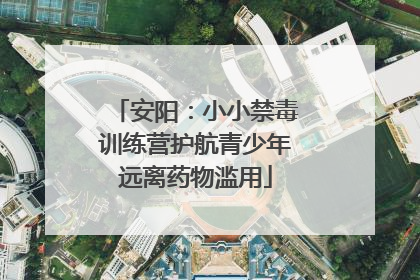 安阳：小小禁毒训练营护航青少年远离药物滥用