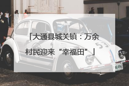 大通县城关镇：万余村民迎来“幸福田”