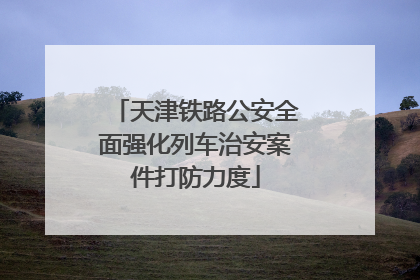 天津铁路公安全面强化列车治安案件打防力度