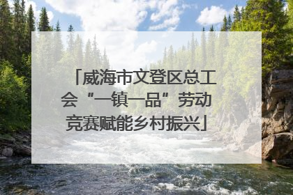 威海市文登区总工会“一镇一品”劳动竞赛赋能乡村振兴