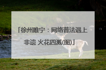 徐州睢宁：网络普法遇上非遗 火花四溅(图)