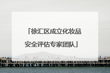 徐汇区成立化妆品安全评估专家团队