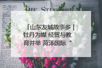 山东友城故事多｜牡丹为媒 经贸与教育并举 菏泽国际“朋友圈”扩容升级