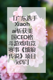 广东选手Xiaohai斩获美国CEO格斗游戏电竞赛事《饿狼传说》项目冠军