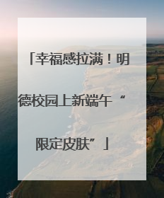 幸福感拉满！明德校园上新端午“限定皮肤”