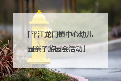 平江龙门镇中心幼儿园亲子游园会活动