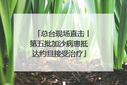 总台现场直击丨第五批加沙病患抵达约旦接受治疗
