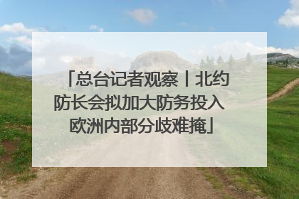 总台记者观察丨北约防长会拟加大防务投入 欧洲内部分歧难掩
