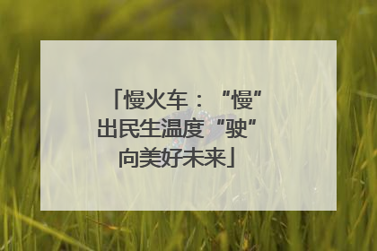 慢火车：“慢”出民生温度“驶”向美好未来