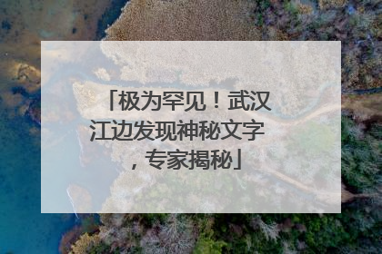 极为罕见！武汉江边发现神秘文字，专家揭秘