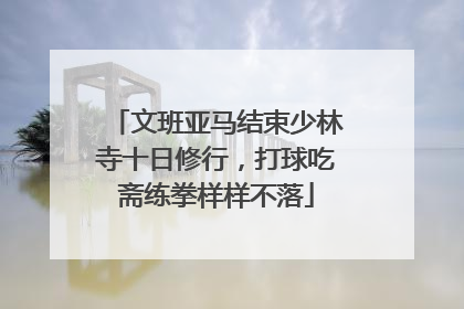 文班亚马结束少林寺十日修行，打球吃斋练拳样样不落