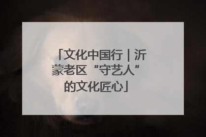 文化中国行｜沂蒙老区“守艺人”的文化匠心