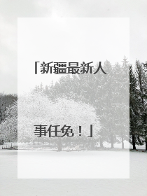 新疆最新人事任免！