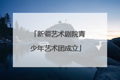新疆艺术剧院青少年艺术团成立