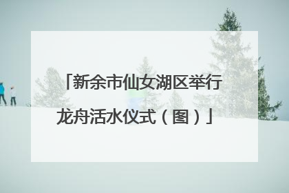 新余市仙女湖区举行龙舟活水仪式（图）