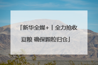新华全媒+丨全力抢收夏粮 确保颗粒归仓