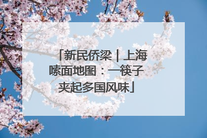 新民侨梁｜上海嗦面地图：一筷子夹起多国风味