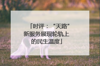 时评：“天路”新服务展现轮轨上的民生温度