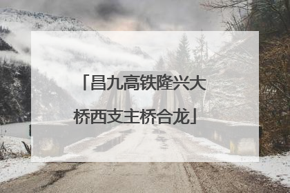 昌九高铁隆兴大桥西支主桥合龙