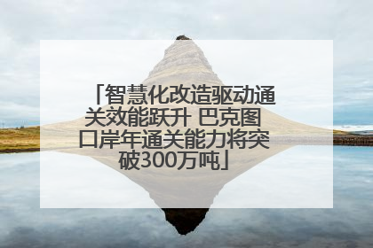 智慧化改造驱动通关效能跃升 巴克图口岸年通关能力将突破300万吨