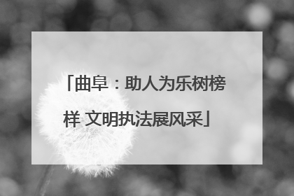 曲阜：助人为乐树榜样 文明执法展风采