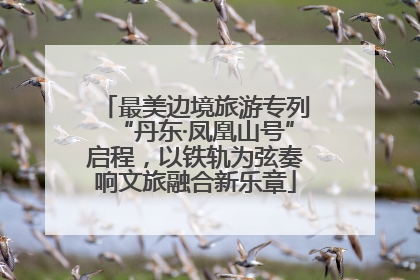 最美边境旅游专列“丹东·凤凰山号”启程，以铁轨为弦奏响文旅融合新乐章