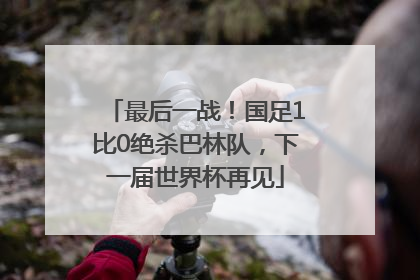 最后一战！国足1比0绝杀巴林队，下一届世界杯再见