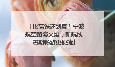 比高铁还划算！宁波航空路演火爆，新航线暑期畅游更便捷