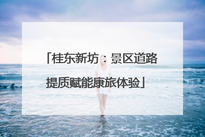 桂东新坊：景区道路提质赋能康旅体验