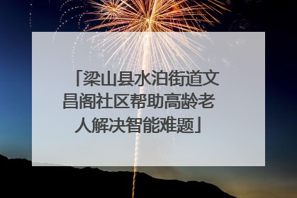 梁山县水泊街道文昌阁社区帮助高龄老人解决智能难题
