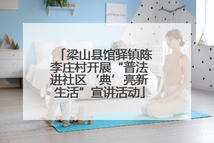 梁山县馆驿镇陈李庄村开展“普法进社区‘典’亮新生活”宣讲活动