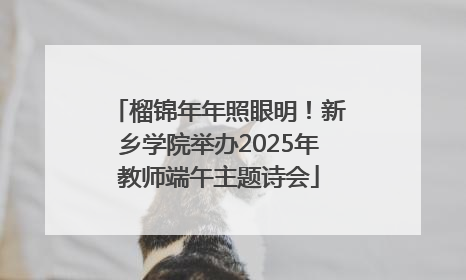 榴锦年年照眼明！新乡学院举办2025年教师端午主题诗会