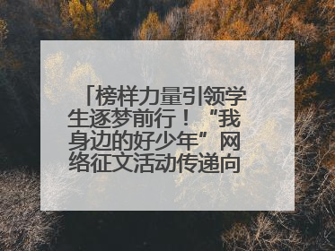榜样力量引领学生逐梦前行！“我身边的好少年”网络征文活动传递向上力量