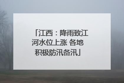 江西：降雨致江河水位上涨 各地积极防汛备汛