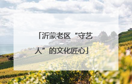 沂蒙老区“守艺人”的文化匠心
