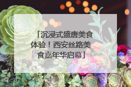 沉浸式盛唐美食体验！西安丝路美食嘉年华启幕
