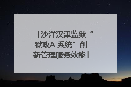 沙洋汉津监狱“狱政AI系统”创新管理服务效能