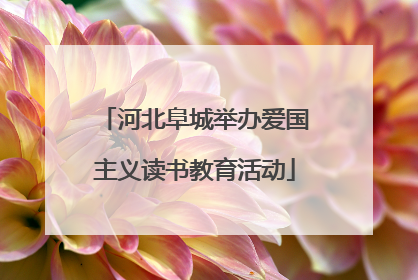 河北阜城举办爱国主义读书教育活动