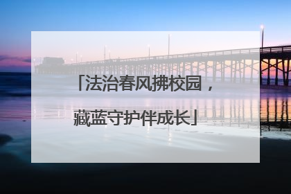 法治春风拂校园，藏蓝守护伴成长