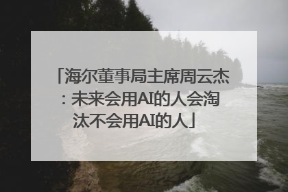 海尔董事局主席周云杰：未来会用AI的人会淘汰不会用AI的人