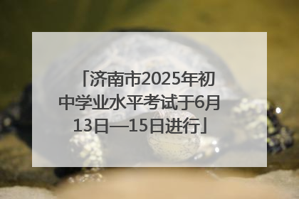 济南市2025年初中学业水平考试于6月13日—15日进行