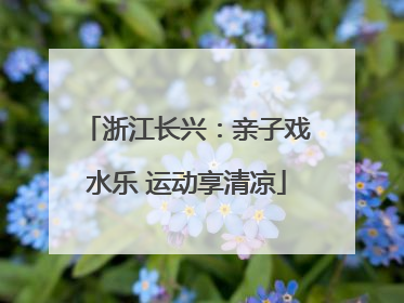 浙江长兴：亲子戏水乐 运动享清凉