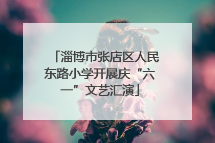 淄博市张店区人民东路小学开展庆“六一”文艺汇演
