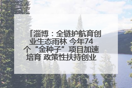 淄博：全链护航育创业生态雨林 今年74个“金种子”项目加速培育 政策性扶持创业9754人