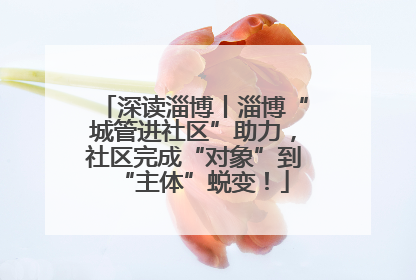 深读淄博丨淄博“城管进社区”助力，社区完成“对象”到“主体”蜕变！