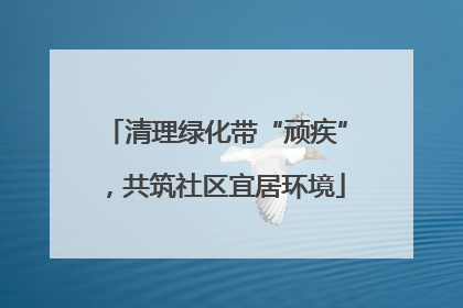 清理绿化带“顽疾”，共筑社区宜居环境