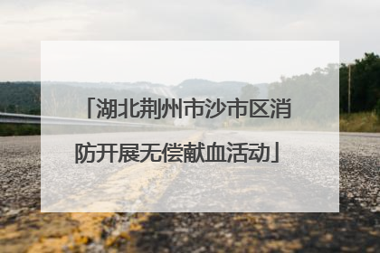 湖北荆州市沙市区消防开展无偿献血活动