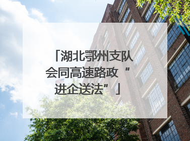 湖北鄂州支队会同高速路政“进企送法”
